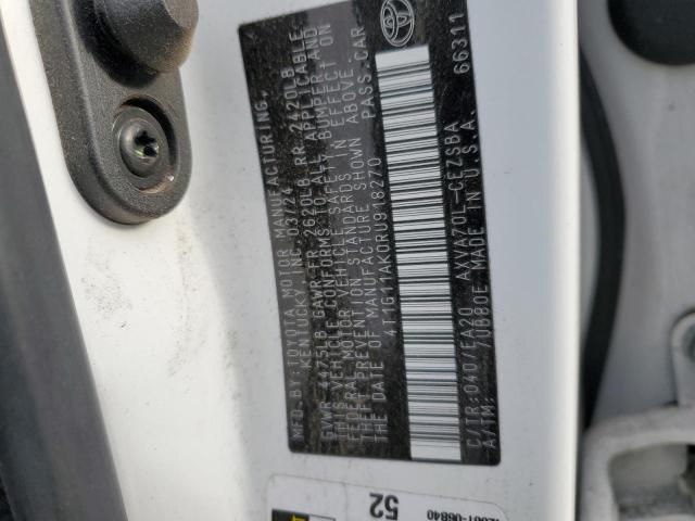 4T1G11AK0RU918270 - 2024 TOYOTA CAMRY SE NIGHT SHADE WHITE photo 12