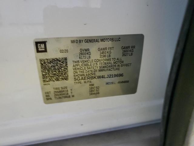 5GAERBKW4LJ219696 - 2020 BUICK ENCLAVE ESSENCE 白色 照片 13