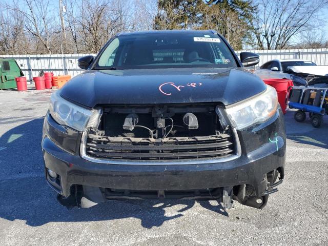 5TDJKRFH2FS188834 - 2015 TOYOTA HIGHLANDER XLE BLACK photo 5