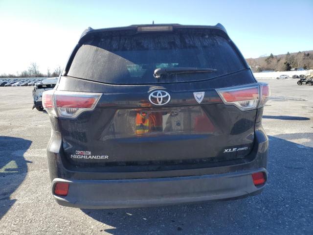 5TDJKRFH2FS188834 - 2015 TOYOTA HIGHLANDER XLE BLACK photo 6