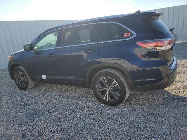 5TDKKRFH4GS174276 - 2016 TOYOTA HIGHLANDER XLE BLUE photo 2