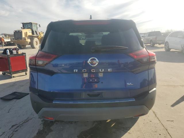 JN8AT3CA1MW005846 - 2021 NISSAN ROGUE SL BLUE photo 6