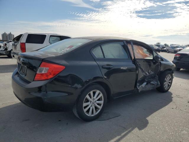 2HGFB2F9XCH545663 - 2012 HONDA CIVIC EXL შავი ფოტო 3