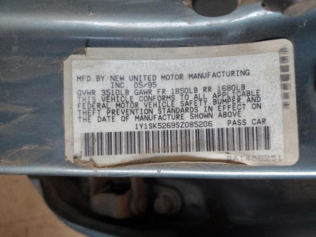 1Y1SK5269SZ085206 - 1995 GEO PRIZM BASE TURQUOISE photo 12