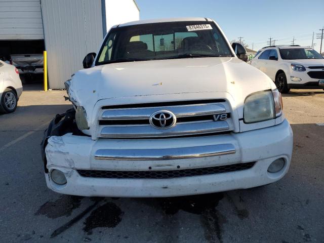 5TBRT34183S335777 - 2003 TOYOTA TUNDRA ACCESS CAB SR5 WHITE photo 5