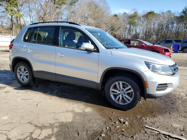 WVGAV7AX8HW509218 - 2017 VOLKSWAGEN TIGUAN S SILVER photo 4