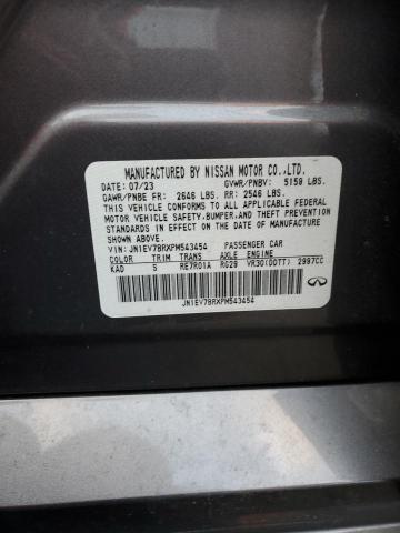 JN1EV7BRXPM543454 - 2023 INFINITI Q50 LUXE GRAY photo 12