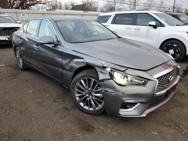 JN1EV7BRXPM543454 - 2023 INFINITI Q50 LUXE GRAY photo 4