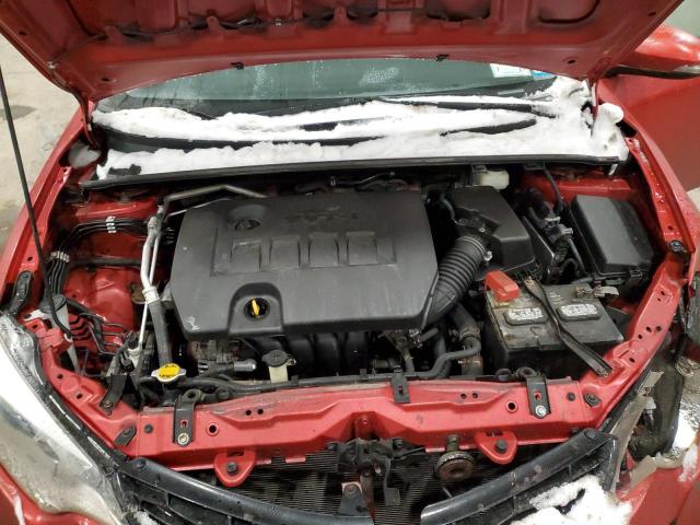 2T1BURHE0GC536304 - 2016 TOYOTA COROLLA L RED photo 11