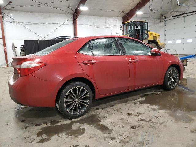 2T1BURHE0GC536304 - 2016 TOYOTA COROLLA L RED photo 3