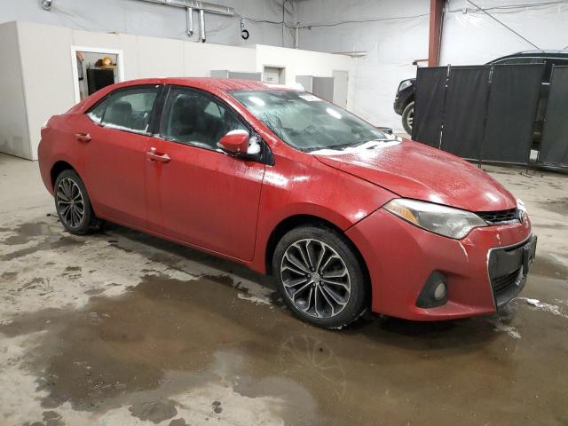 2T1BURHE0GC536304 - 2016 TOYOTA COROLLA L RED photo 4