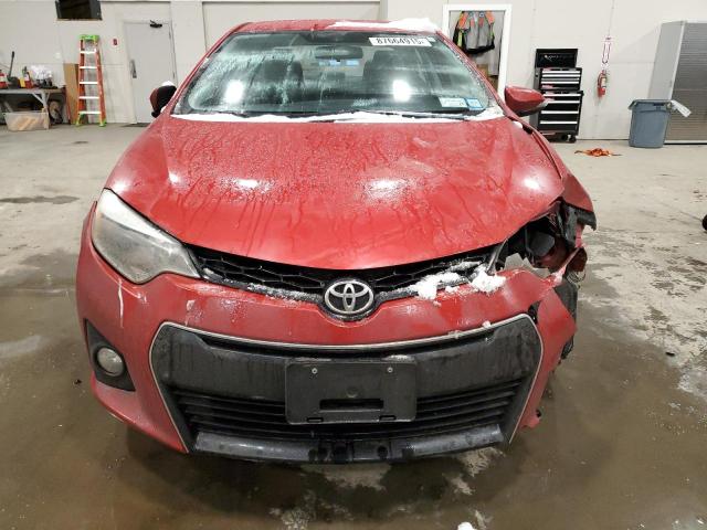 2T1BURHE0GC536304 - 2016 TOYOTA COROLLA L RED photo 5