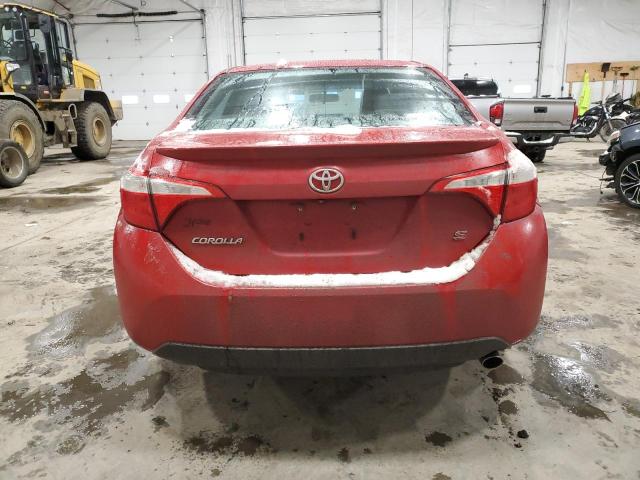 2T1BURHE0GC536304 - 2016 TOYOTA COROLLA L RED photo 6