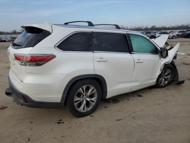 5TDKKRFH3FS115217 - 2015 TOYOTA HIGHLANDER XLE 白色 照片 3