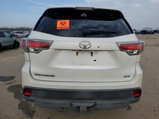 5TDKKRFH3FS115217 - 2015 TOYOTA HIGHLANDER XLE 白色 照片 6