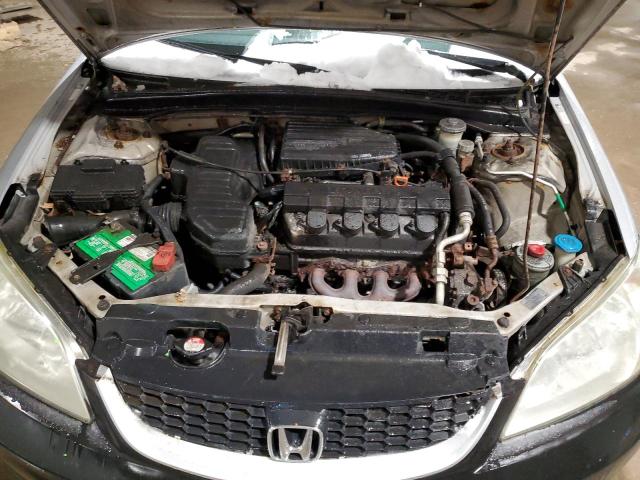 1HGEM21135L052517 - 2005 HONDA CIVIC DX VP Արծաթագույն լուսանկար 11