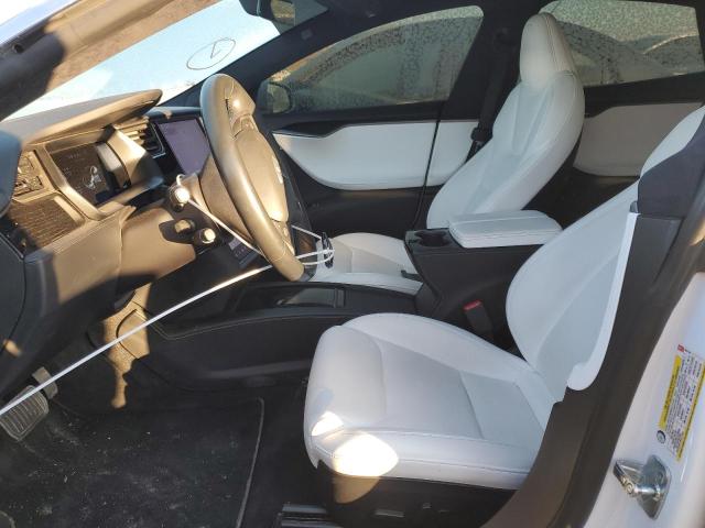 5YJSA1E29LF362159 - 2020 TESLA MODEL S WHITE photo 7