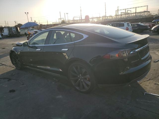 5YJSA1H21EFP62750 - 2014 TESLA MODEL S BLACK photo 2
