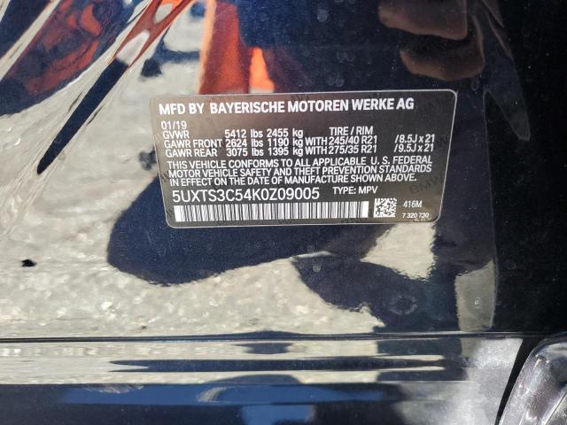 5UXTS3C54K0Z09005 - 2019 BMW X3 XDRIVEM40I Mavi fotoğraf 13