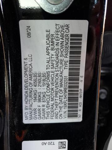 19XFL1H79RE032331 - 2024 HONDA CIVIC EXL BLACK photo 13