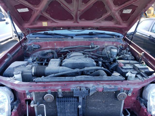 5TBRT3416YS075631 - 2000 TOYOTA TUNDRA ACCESS CAB ბურგუნდია ფოტო 11