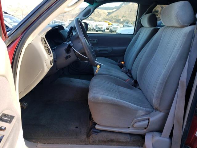 5TBRT3416YS075631 - 2000 TOYOTA TUNDRA ACCESS CAB ბურგუნდია ფოტო 7