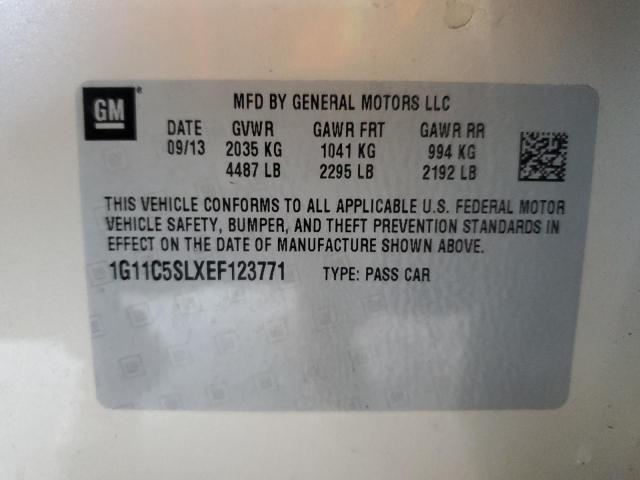 1G11C5SLXEF123771 - 2014 CHEVROLET MALIBU 1LT Қоңыр фото 12