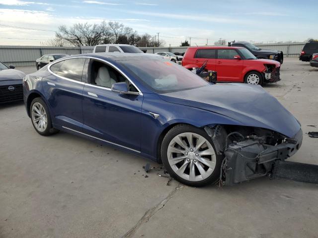 5YJSA1E26HF186906 - 2017 TESLA MODEL S BLUE photo 4