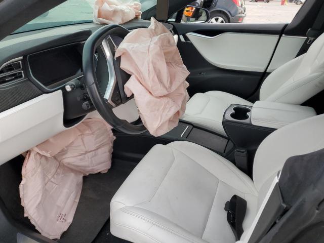 5YJSA1E26HF186906 - 2017 TESLA MODEL S BLUE photo 8