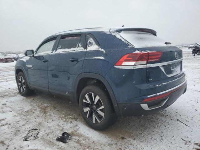 1V24C2CA7LC204613 - 2020 VOLKSWAGEN ATLAS CROS SE BLUE photo 2