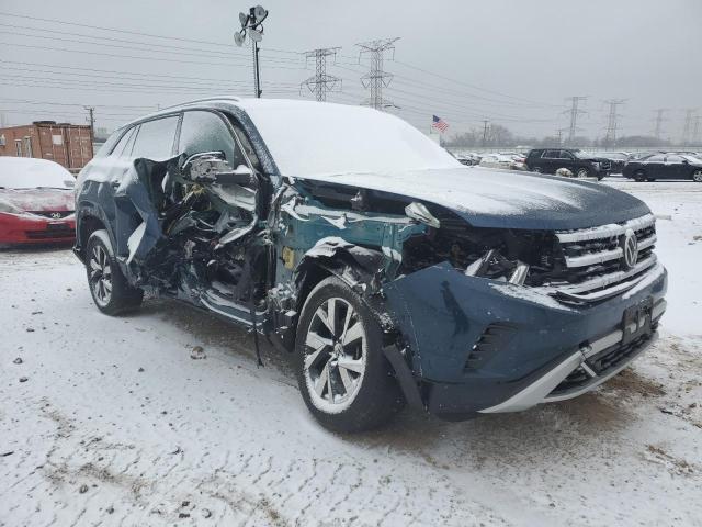 1V24C2CA7LC204613 - 2020 VOLKSWAGEN ATLAS CROS SE BLUE photo 4