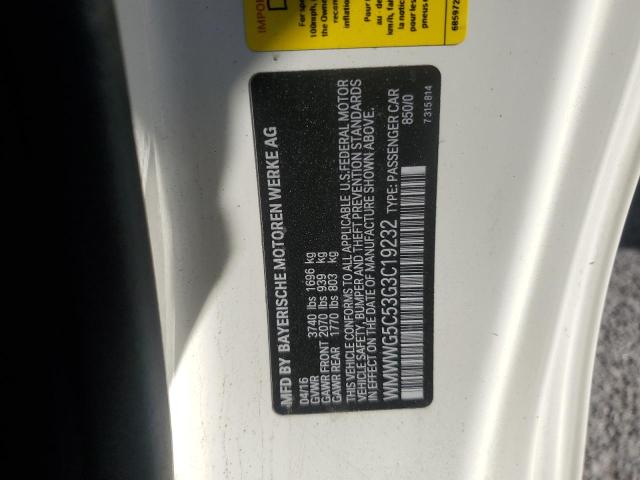 WMWWG5C53G3C19232 - 2016 MINI COOPER CREAM photo 12