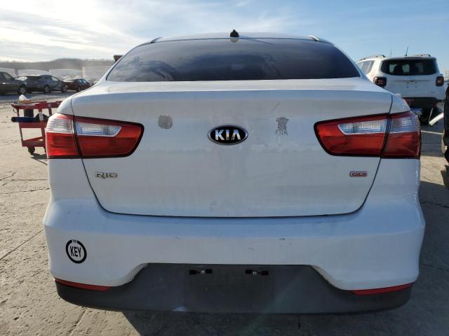 KNADM4A33G6667591 - 2016 KIA RIO LX WHITE photo 6
