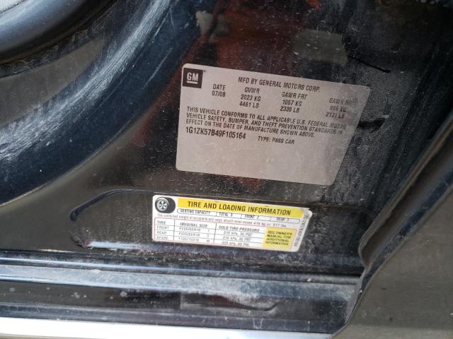 1G1ZK57B49F105164 - 2009 CHEVROLET MALIBU LTZ 黑色 照片 12