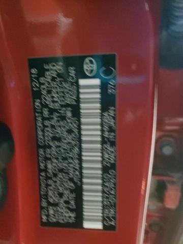 JTDKARFP8K3104901 - 2019 TOYOTA PRIUS PRIM 红色 照片 12