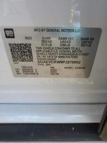 5GAEVCKW9PJ275902 - 2023 BUICK ENCLAVE AVENIR 白色 照片 13