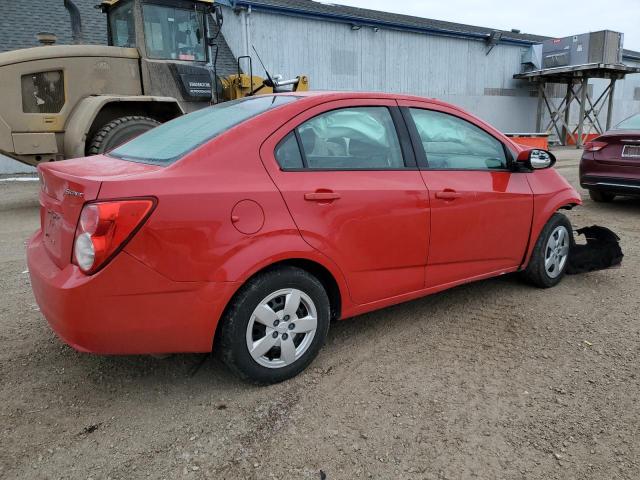 1G1JB5SH8D4237356 - 2013 CHEVROLET SONIC LS RED photo 3