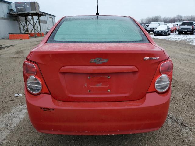 1G1JB5SH8D4237356 - 2013 CHEVROLET SONIC LS RED photo 6