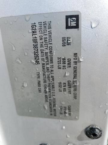 1G2AL18F387326246 - 2008 PONTIAC G5 Gümüş fotoğraf 13