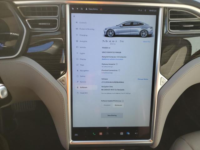 5YJSA1H17EFP65028 - 2014 TESLA MODEL S Gümüş foto 9