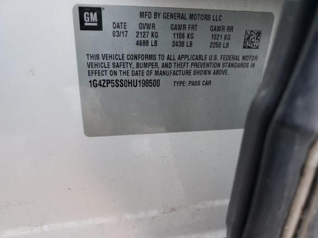 1G4ZP5SS0HU198500 - 2017 BUICK LACROSSE ESSENCE Ağ foto 12