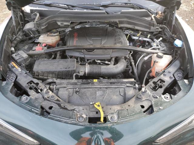 ZASPAKBN0K7C44393 - 2019 ALFA ROMEO STELVIO TI GREEN photo 11