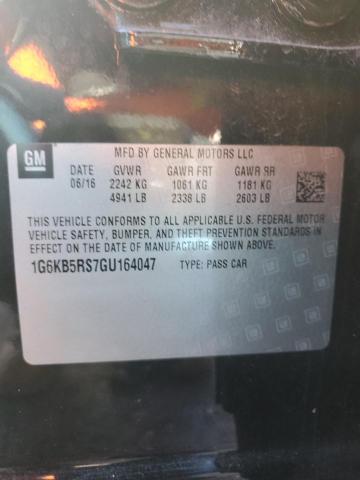 1G6KB5RS7GU164047 - 2016 CADILLAC CT6 BLACK photo 13