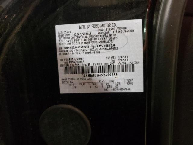 1LNHM87A45Y659286 - 2005 LINCOLN LS 黑色 照片 12