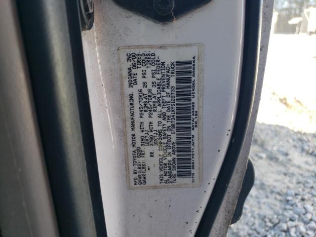 5TBRT341XYS109733 - 2000 TOYOTA TUNDRA ACCESS CAB თეთრი ფოტო 12