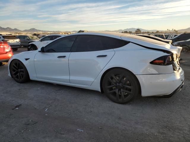 5YJSA1E52NF492460 - 2022 TESLA MODEL S WHITE photo 2