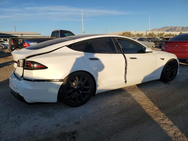 5YJSA1E52NF492460 - 2022 TESLA MODEL S WHITE photo 3