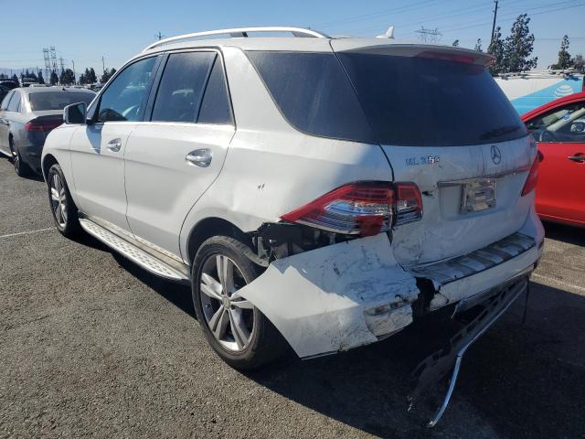 4JGDA5HB9EA439762 - 2014 MERCEDES-BENZ ML 350 4MATIC WHITE photo 2