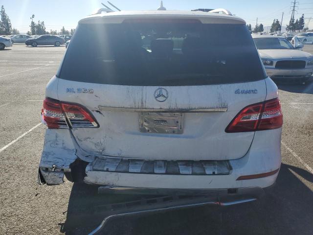 4JGDA5HB9EA439762 - 2014 MERCEDES-BENZ ML 350 4MATIC WHITE photo 6