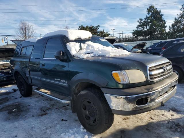 5TBRN3410YS108875 - 2000 TOYOTA TUNDRA ACCESS CAB SR5 GREEN photo 4